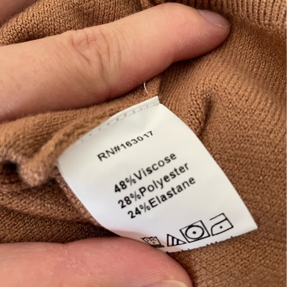 Princess Polly Camel Knit Sweater s/m size cropped - Picture 4 of 6